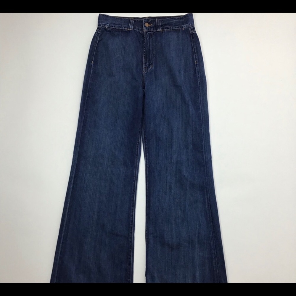 J Brand Wide Leg High Rise Soft Denim 28